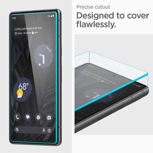 Spigen GLAStR Fit Displayschutzfolie 2er-Pack + Applicator Google Pixel 7a