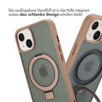 Accezz Ring Stand Backcover mit MagSafe Apple iPhone 13 - Braun