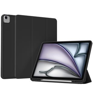 Accezz Smarte Klapphülle aus Silikon Apple iPad Air 13 Zoll (2026) M4 / (2025) M3 / (2024) M2 - Schwarz