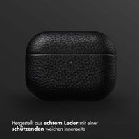 Accezz Echtleder Case  Apple Airpods Pro 3 - Schwarz