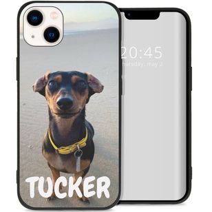 Gestalte deine eigene Apple iPhone 14 Plus Gel Hülle - Schwarz