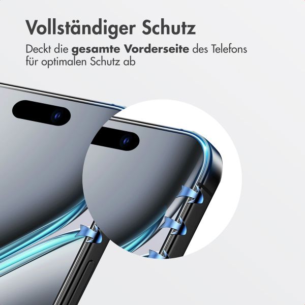 Accezz Gehärteter Glas-Schutz + Applikator Apple iPhone 17