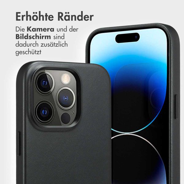 Accezz 2-in-1 Klapphülle aus Leder mit MagSafe Apple iPhone 14 Pro - Onyx Black