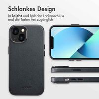 Accezz MagSafe Leather Backcover Apple iPhone 13 - Onyx Black