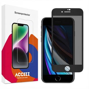 Accezz Privacy Displayschutz aus gehärtetem Glas Apple iPhone SE (2022 / 2020)