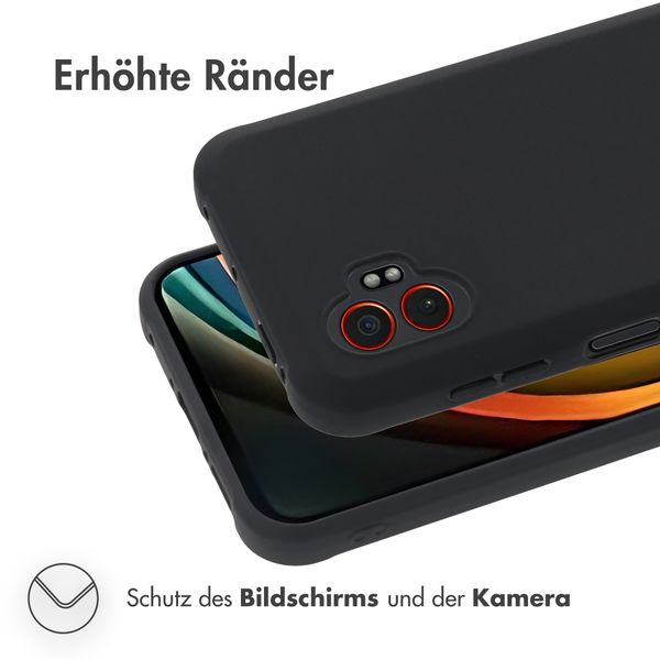 Accezz Color TPU Hülle Samsung Galaxy Xcover 7 Pro - Schwarz