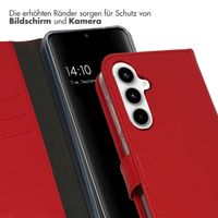 Selencia Echtleder Klapphülle Samsung Galaxy A55 - Rot
