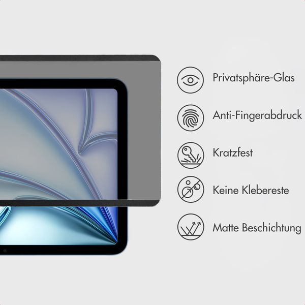 Accezz Magnetischer Sichtschutz-Displayschutz Apple iPad Pro 11 (2018/2020/2021/2022) / Air 5 (2022) / Air 4 (2020)