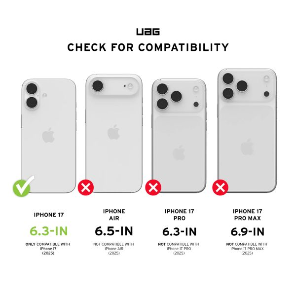 UAG Displayschutz aus gehärtetem Glas Shield Plus Apple iPhone 17