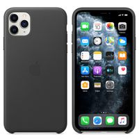 Apple Leder-Case Apple iPhone 11 Pro Max - Schwarz