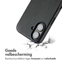 Accezz Echtleder Hülle + MagSafe Wallet Apple iPhone 16 - Onyx Black