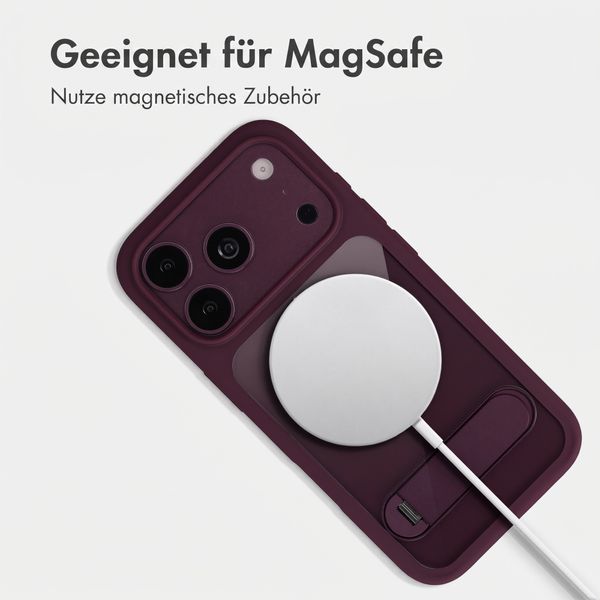 Accezz Hold Backcover mit MagSafe Apple iPhone 18 Pro / 17 Pro - Dark Cherry