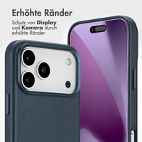 Accezz 2-in-1 Klapphülle aus Leder mit MagSafe Apple iPhone 17 Pro Max - Nightfall Blue