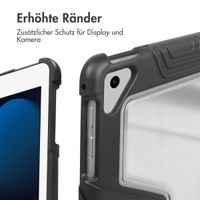 Accezz Rugged Trifold Klapphülle Apple iPad 9 (2021) 10.2 Zoll / iPad 8 (2020) 10.2 Zoll / iPad 7 (2019) 10.2 Zoll - Schwarz