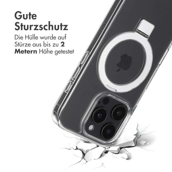 Accezz Ring Stand Backcover mit MagSafe Apple iPhone 16 Pro - Transparent