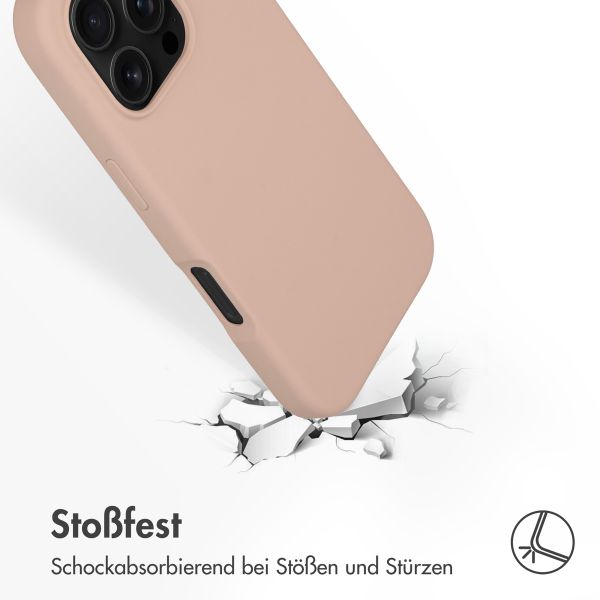 Accezz Liquid Silikoncase mit MagSafe Apple iPhone 16 Pro - Rosa