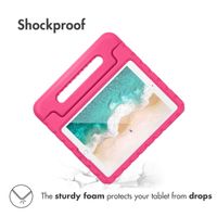 Accezz SchutzHülle mit Handgriff kindersicher Apple iPad 9 (2021) 10.2 Zoll / iPad 8 (2020) 10.2 Zoll / iPad 7 (2019) 10.2 Zoll - Rosa