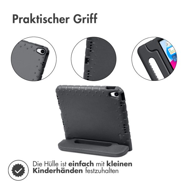 Accezz SchutzHülle mit Handgriff kindersicher Apple iPad 11 (2025) 11 Zoll A16 / iPad 10 (2022) 10.9 Zoll - Schwarz