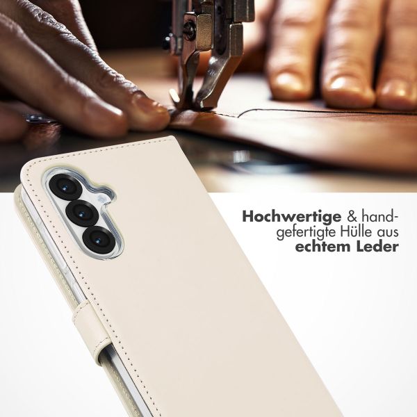 Selencia Echtleder Klapphülle Samsung Galaxy A36 / A56 - Greige
