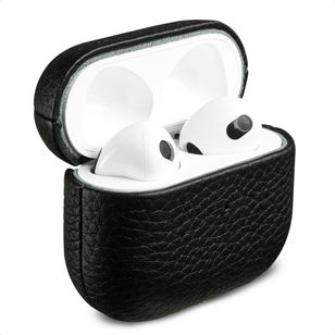 Accezz Echtleder Case  Apple Airpods 3 - Schwarz