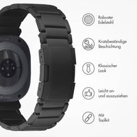 Accezz Mattes Titanstahlarmband für Samsung Galaxy Watch Ultra 2 (2026) / Ultra (2024/2025) - Schwarz