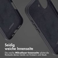 Accezz MagSafe Leather Backcover Apple iPhone 16 - Onyx Black
