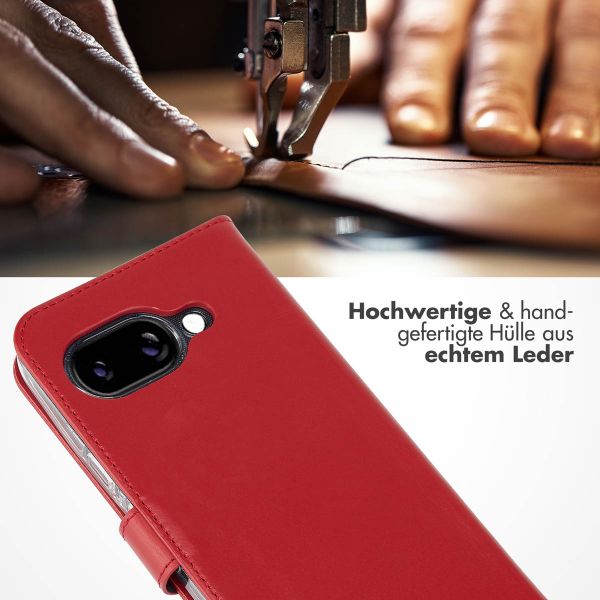 Selencia Echtleder Klapphülle Google Pixel 9A - Rot