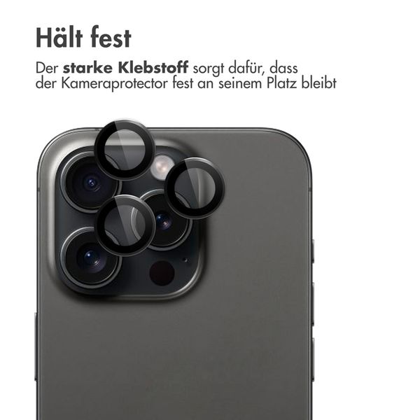 imoshion Kameraschutz Glas 2er-Pack Apple iPhone 15 Pro / 15 Pro Max - Black Titanium