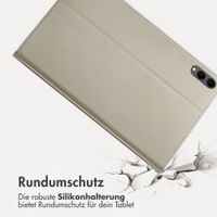 Accezz Classic Klapphülle Samsung Galaxy Tab S11 / S12 Ultra - Greige