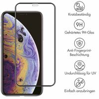 Accezz Full Cover Screen Protector aus gehärtetem Glas Apple iPhone 11 Pro Max / Xs Max