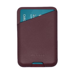 Accezz Lederkartenhalter - Geeignet für MagSafe und Qi2 - Heath Purple