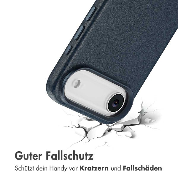 Accezz MagSafe Leather Backcover Apple iPhone Air - Nightfall Blue