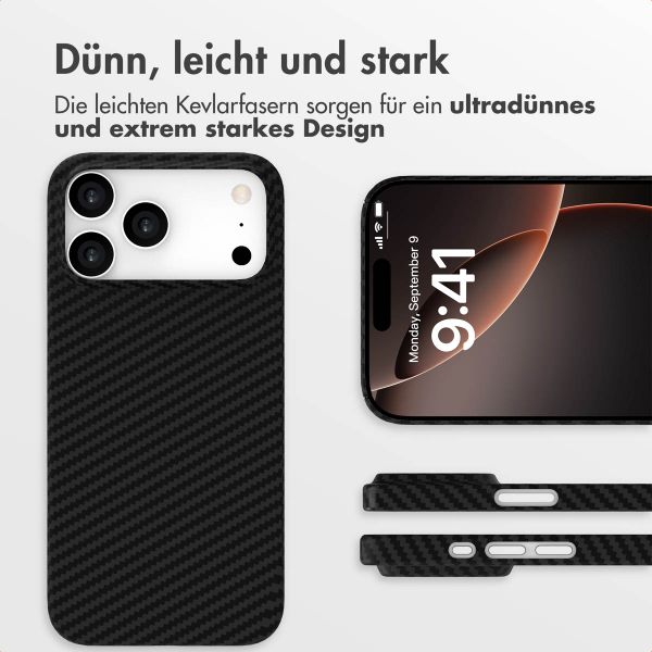 Accezz MagSafe Kevlar® Hülle Apple iPhone 17 Pro - Schwarz