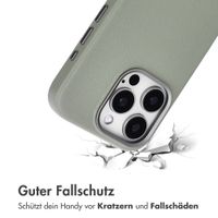 Accezz MagSafe Leather Backcover Apple iPhone 15 Pro - Light Grey