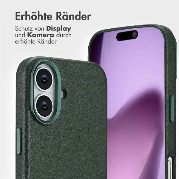 Accezz 2-in-1 Klapphülle aus Leder mit MagSafe Apple iPhone 17 - Cedar Green