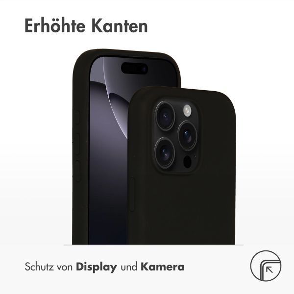 Accezz Liquid Silikoncase mit MagSafe Apple iPhone 16 Pro - Schwarz