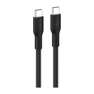 Belkin BoostCharge Pro Braided USB-C auf USB-C Kabel - 3 Meter - Schwarz