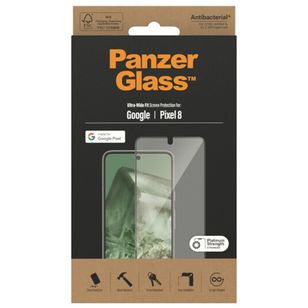 PanzerGlass Ultra-Wide Fit Antibakterieller Displayschutz Google Pixel 8