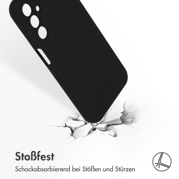 Accezz Liquid Silikoncase Samsung Galaxy A15 (5G/4G) - Schwarz