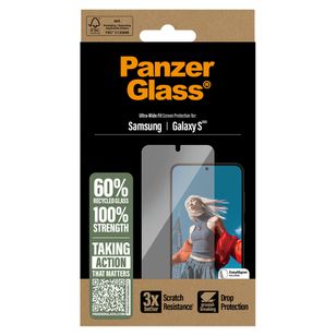 PanzerGlass Ultra-Wide Fit Antibakterieller Displayschutz Samsung Galaxy S25