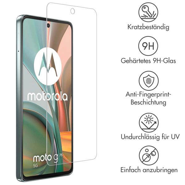 Accezz Screen Protector aus gehärtetem Glas Motorola Moto G75 5G