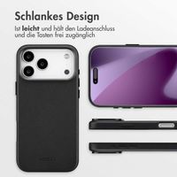Accezz MagSafe Leather Backcover Apple iPhone 17 Pro Max - Onyx Black