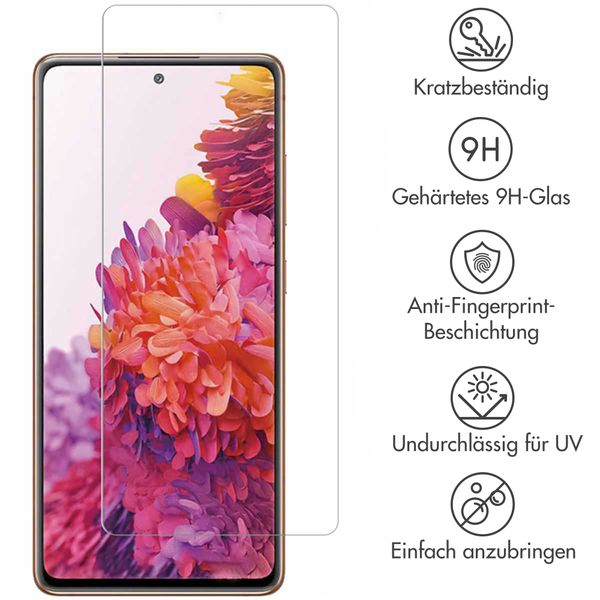 Accezz Displayschutz 2er-pack aus gehärtetem Glas Samsung Galaxy S20 FE