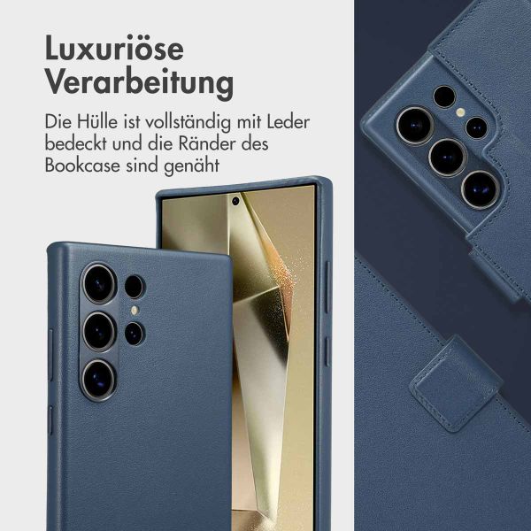 Accezz 2-in-1 Klapphülle aus Leder mit MagSafe Samsung Galaxy S24 Ultra - Nightfall Blue