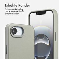 Accezz MagSafe Leather Backcover Apple iPhone 17e / 16e - Light Grey
