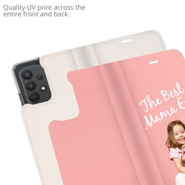 Gestalte deine eigene Compact Gel Klapphülle Samsung Galaxy A32 (4G) - Weiß