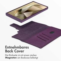Accezz 2-in-1 Klapphülle aus Leder mit MagSafe Samsung Galaxy S24 Ultra - Heath Purple