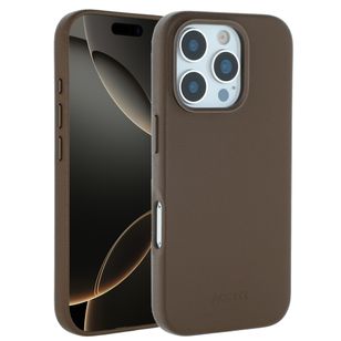 Accezz MagSafe Leather Backcover Apple iPhone 16 Pro - Kaffeebraun