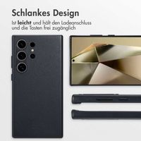 Accezz MagSafe Leather Backcover Samsung Galaxy S24 Ultra - Onyx Black