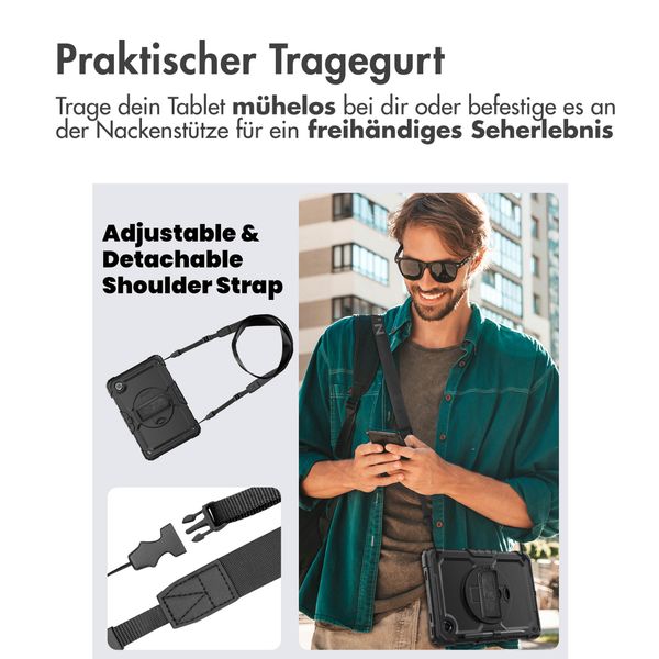 Accezz Robustes Back Cover mit Schultergurt Lenovo Tab M11 - Schwarz